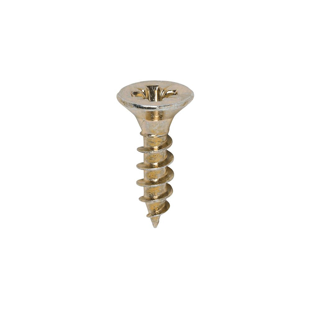 TIMCO Classic Screw PZ2 CSK ZYP 4.0 x 16 Gold Pack 200