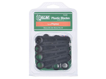 ALM FL240 FL240 Plastic Blades Large Hole to Suit Flymo