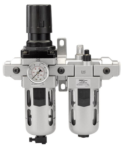 Draper AIRLINE FILTER/REG/LUB 1/2 24333 1/2" BSP Combined Filter/Regulator/Lubricator Unit (FRL)
