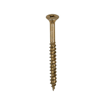 TIMCO Velocity Screw PZ2 CSK ZYP 5.0 x 60 Gold Pack 400