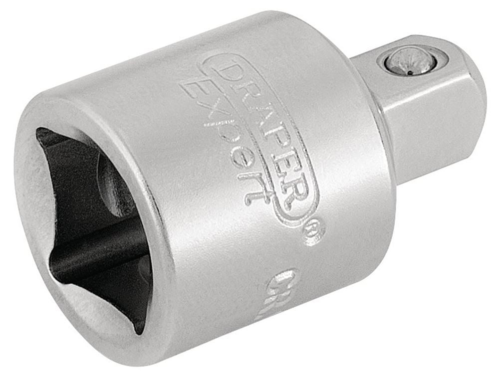 Draper 3/8FX1/4M DRIVE CONVERTER PCKD 16803 Socket Converters (Polished Chrome)