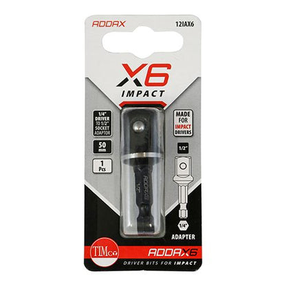 TIMCO X6 Impact Adaptor 1/2 x 50 Pack 1