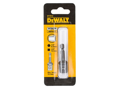 DeWalt DT7512-QZ DT7512 1/4in Hex to 1/2in Drive Impact Adaptor