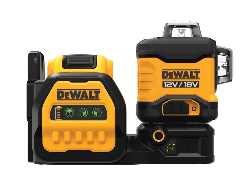 DeWalt DCE089D1G18-GB DCE089D1G18 3 x 360 Green Multi-Line Laser 12/18V 1 x 2.0Ah Li-ion