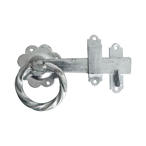 TIMCO Twisted Ring Gate Latch HDG 6" Pack 1
