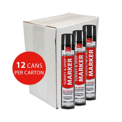 TIMCO Survey & Spot Marker Black Black 750ml Pack 1.0