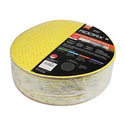 TIMCO Drylining Sanding Discs P120 225mm Yellow Pack 25