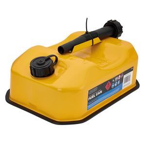 Draper Explosafe Yellow Mild Steel Fuel Can 5 L Automotive Garage Workshop Fuel Storage Transfer