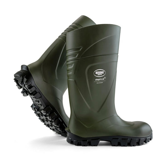 Bekina StepliteX SolidGrip Safety Wellington Boots BNXAN4P9180 S5 SRC Insulated Green