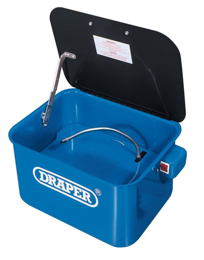 37826 Draper 230V Bench-Mounted Parts Washer, 12L DPW2 Parts Washers Professional Trade DIY Workshop Garage Use
