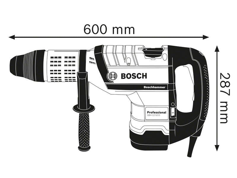 BSH GBH 12-52 D SDS-Max Professional Rotary Hammer 1700W 110V