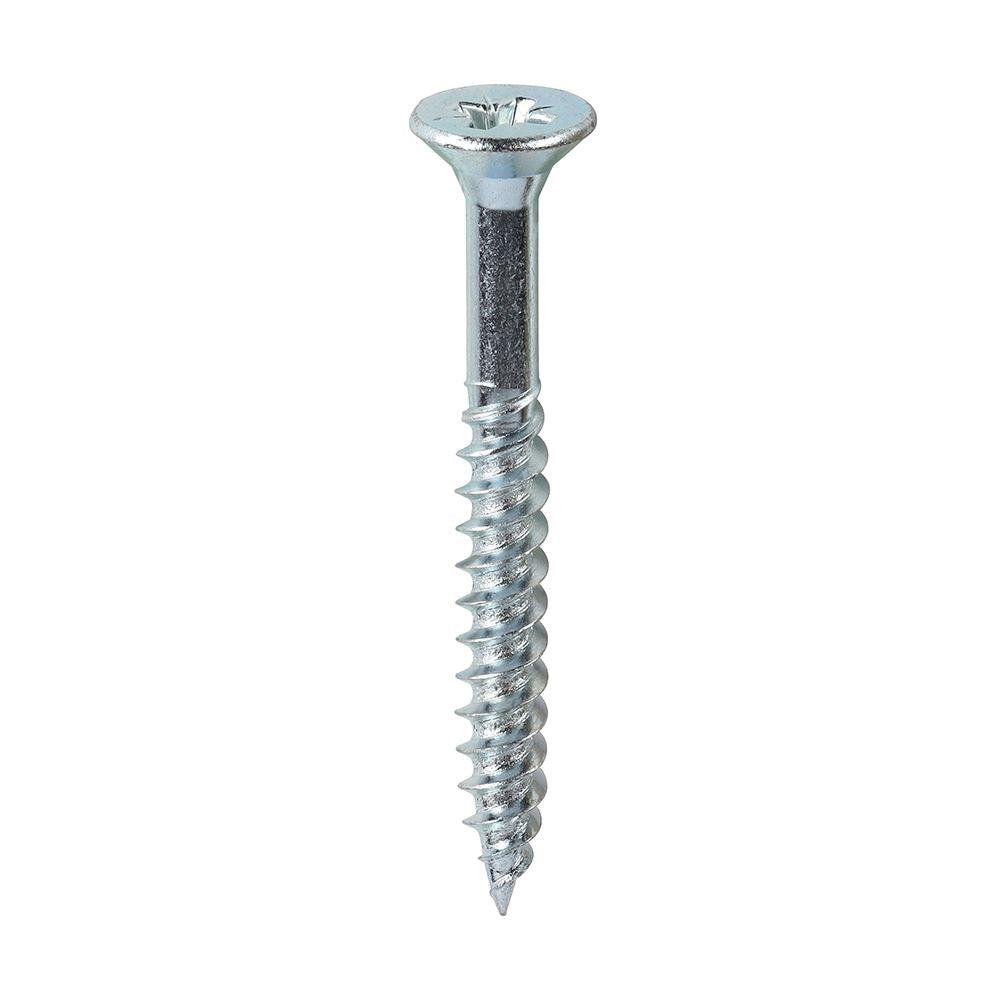 TIMCO Twin Woodscrew PZ3 CSK Zinc 12 x 2 Silver Pack 200