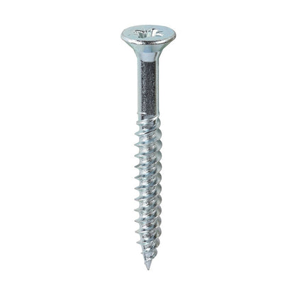 TIMCO Twin Woodscrew PZ3 CSK Zinc 12 x 2 Silver Pack 200