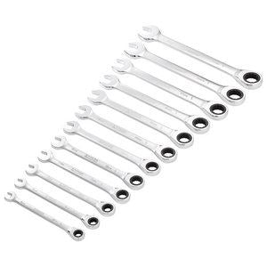 Draper 12PC RATCHETING SPANNER SET 27689 27689 HI-TORQÂ® Metric Ratchet Combination Spanner Set (12 Piece)