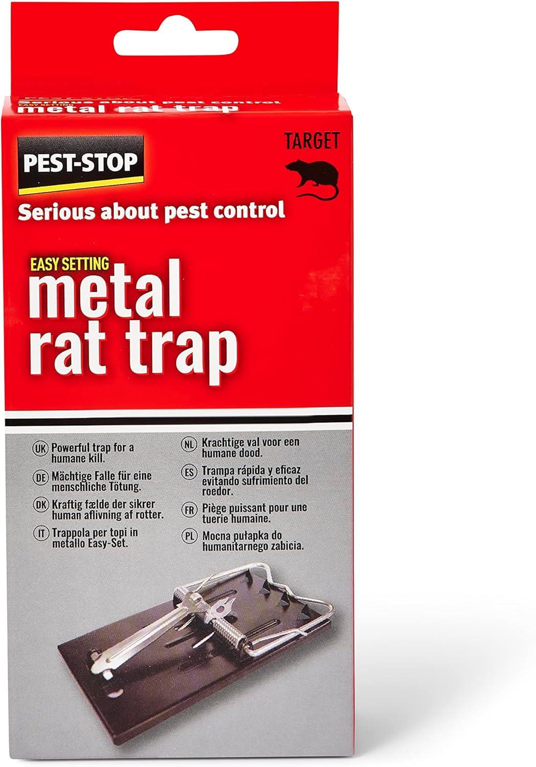 Pest Stop Easy-Setting Metal Rat Trap Pack of 1 MPN PSESRT