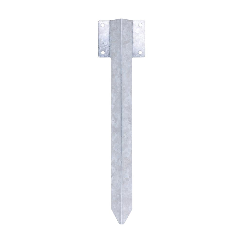 TIMCO 323555 Railway Sleeper Ground Spike 430mm Straight Edge Galvanised Steel Fixing for Raised Beds Planters Steps and Landscaping
