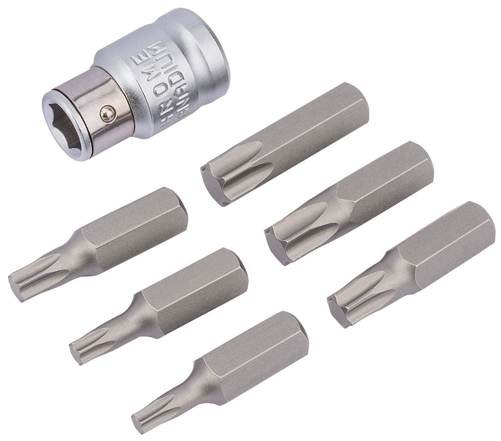 Draper TX-STAR BIT&HOLDER SET 3/87PC 83561 3/8" Sq. Dr. Draper TX-STARÂ® Bit Set (7 Piece)