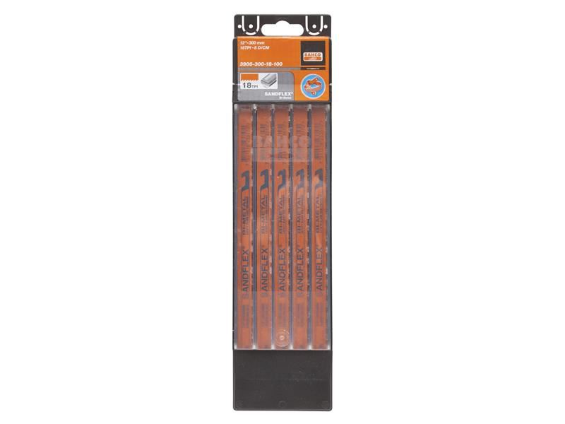 BAH 3906 Sandflex Hacksaw Blades 300mm (12in) x 14 TPI Pack 100