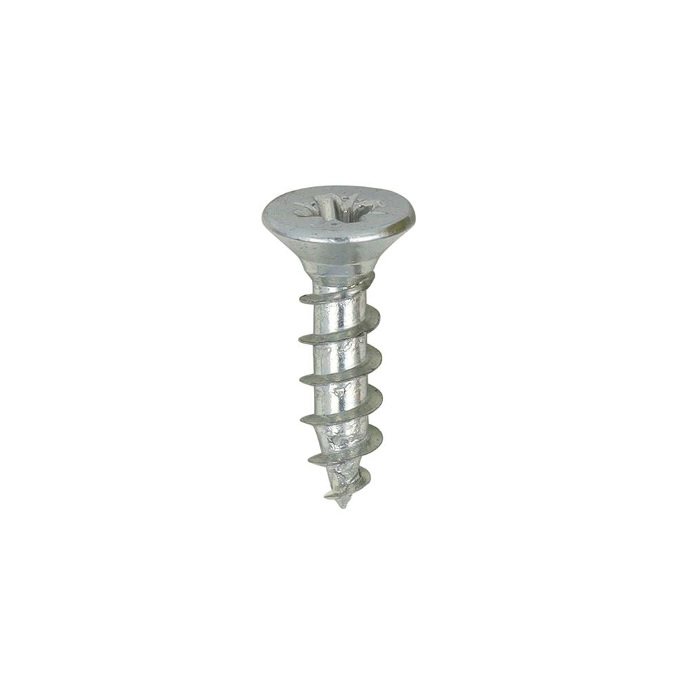 TIMCO Solo Woodscrew PZ1 CSK Zinc 3.0 x 12 Silver Pack 200