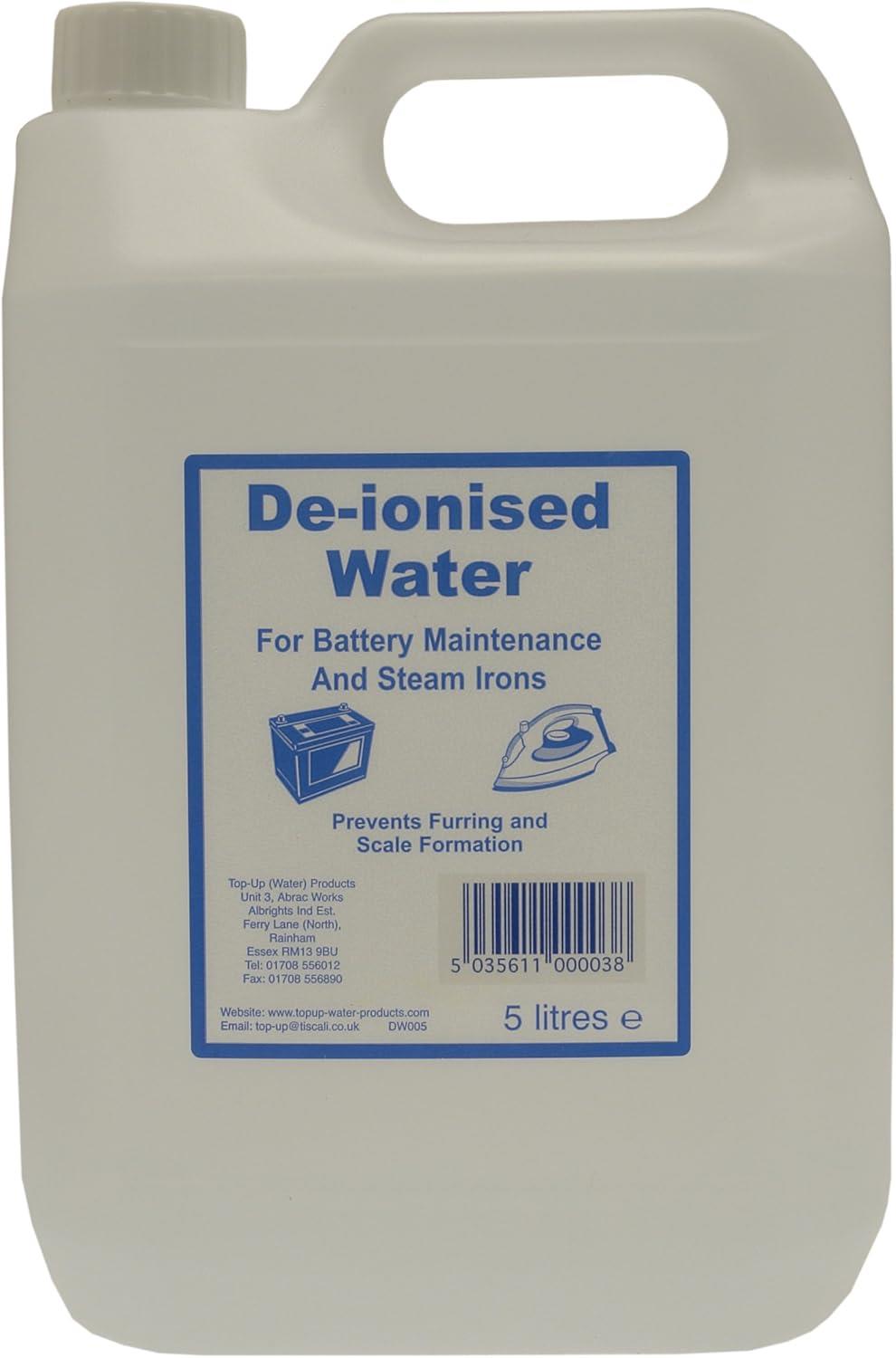 TUW  De-ionised Water 5 litre |For batteries and irons