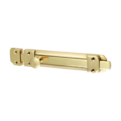 TIMCO Flat Section Bolt Pol. Brass 210 x 35mm Pack 1