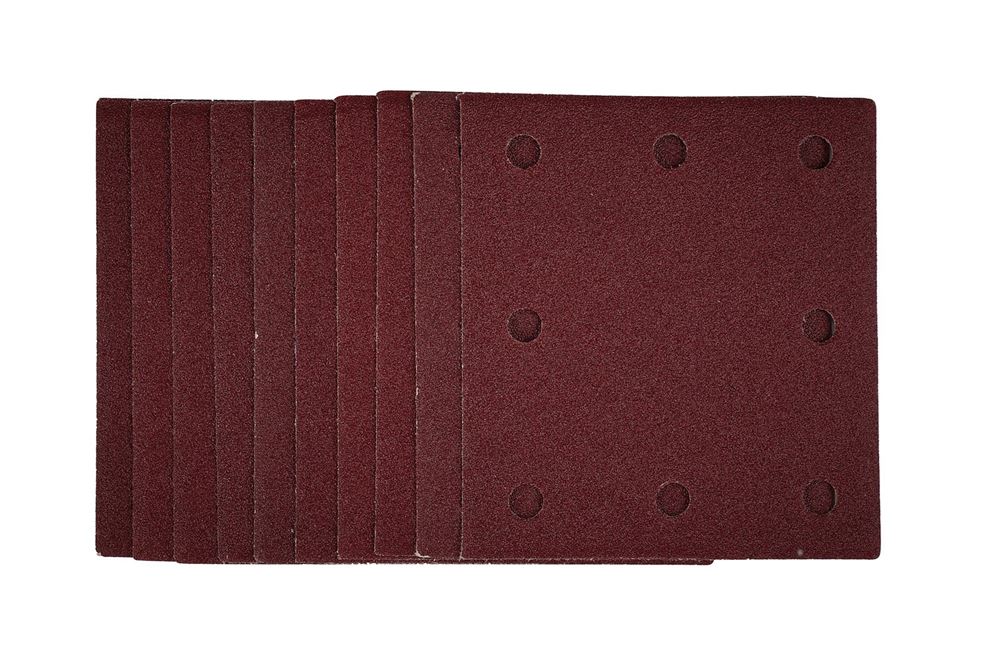 Draper SANDING SHEET 115X105MM 80G 52390 52390 1/4 Sanding Sheets with Hook and Loop, 115 x 105mm (Pack of 10)