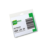 Durable Visitor Badge No Clip Pk20