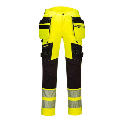 Portwest DX442YBR34 -  sz  DX4 Hi-Vis Detachable Holster Pocket Trouser