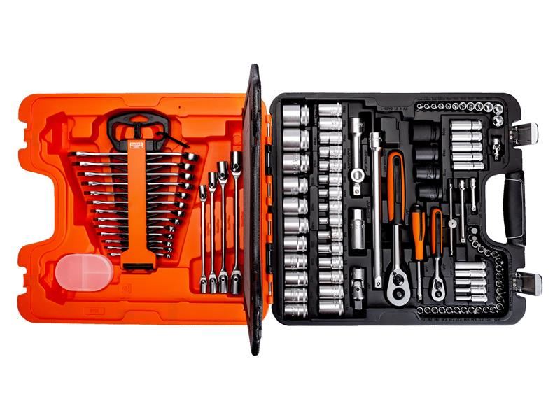 Bahco S108 S108 Socket & Combination Spanner Set of 108 Metric 1/4in & 1/2in Drive