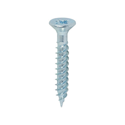 TIMCO Twin Woodscrew PZ3 CSK Zinc 12 x 1 1/2 Silver Pack 200
