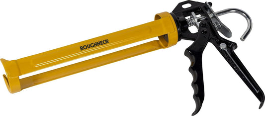 Roughneck 32-230 Heavy Duty Sealant Gun – Up to 400ml Cartridges, 13:1 Thrust, Non-Drip Rotating Barrel & Nozzle Cleaner