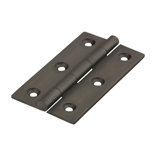 TIMCO Solid Drawn Hinge Bronze 75 x 40 Pack 2