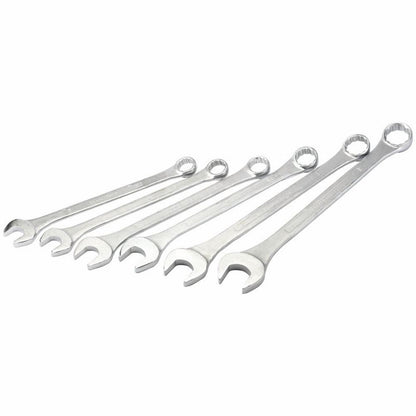 Draper LONG PATTERN COMBI SPANNER SET 31167 Heavy Duty Metric Long Pattern Combination Spanner Set (6 Piece)