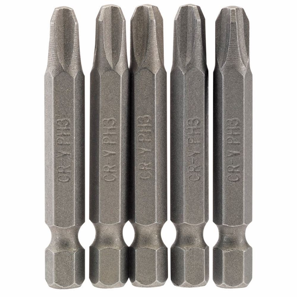Draper 5PC 50MM NO3 C.SLOT S/D BIT 64290 1/4" Hex. Cross Slot E Shank Insert Bits
