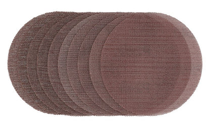 60608 Draper Expert Expert Mesh Sanding Discs, 125mm, Assorted Grit - 80G, 120G, 180G, Aluminium oxide Professional Trade DIY Workshop Garage Use