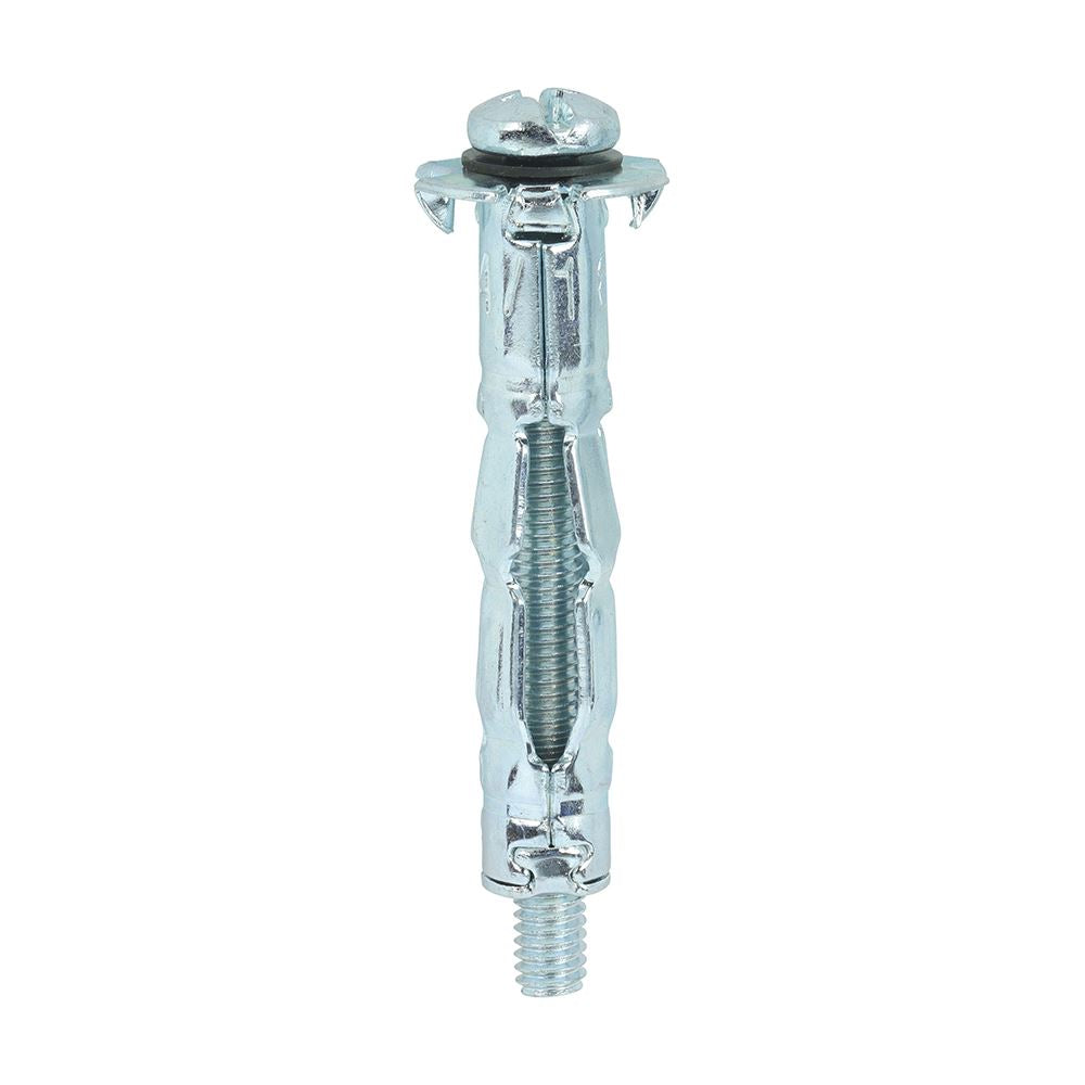 TIMCO Metal Cavity Anchor Zinc M4 x 38 (45mm Screw) Silver Pack 100