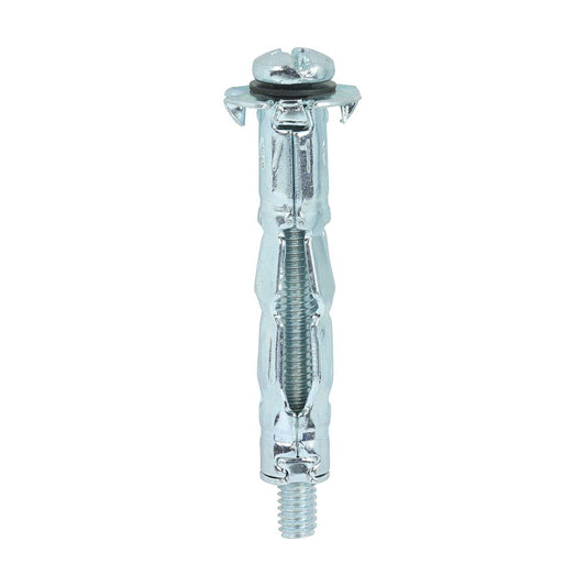 TIMCO Metal Cavity Anchor Zinc M4 x 38 (45mm Screw) Silver Pack 100
