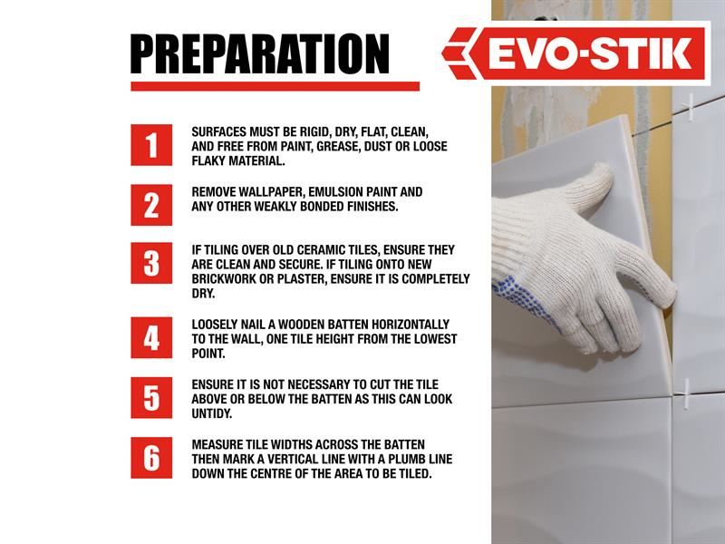 EVO-STIK 30811581 Instant Grab Wall Tile Adhesive 1 litre