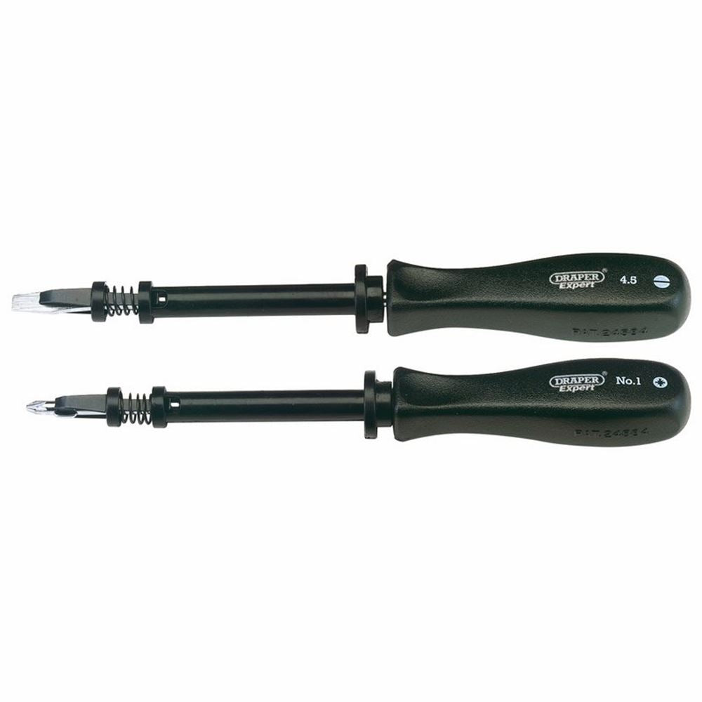 Draper SCREW HOLDING DRIVER SET 2PC 27591 Mechanic's Pattern Screw holding Screwdriver Set (2 Piece)