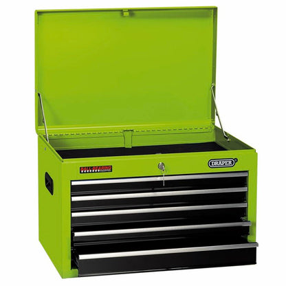 Draper 5 DRAWER TOOL CHEST - GREEN 35739 26" Tool Chest (5 Drawers)