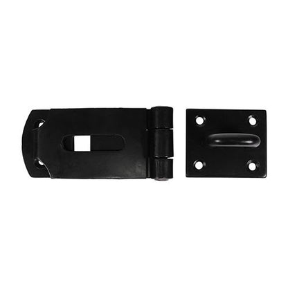 TIMCO Heavy Secure Hasp-Staple BLK 8" Black Pack 1