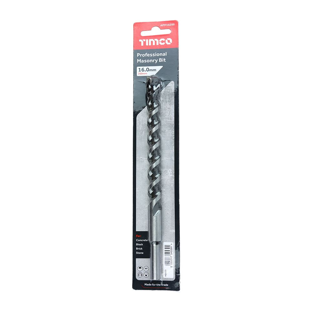 TIMCO Professional Masonry Bit 16.0 x 200 Pack 1