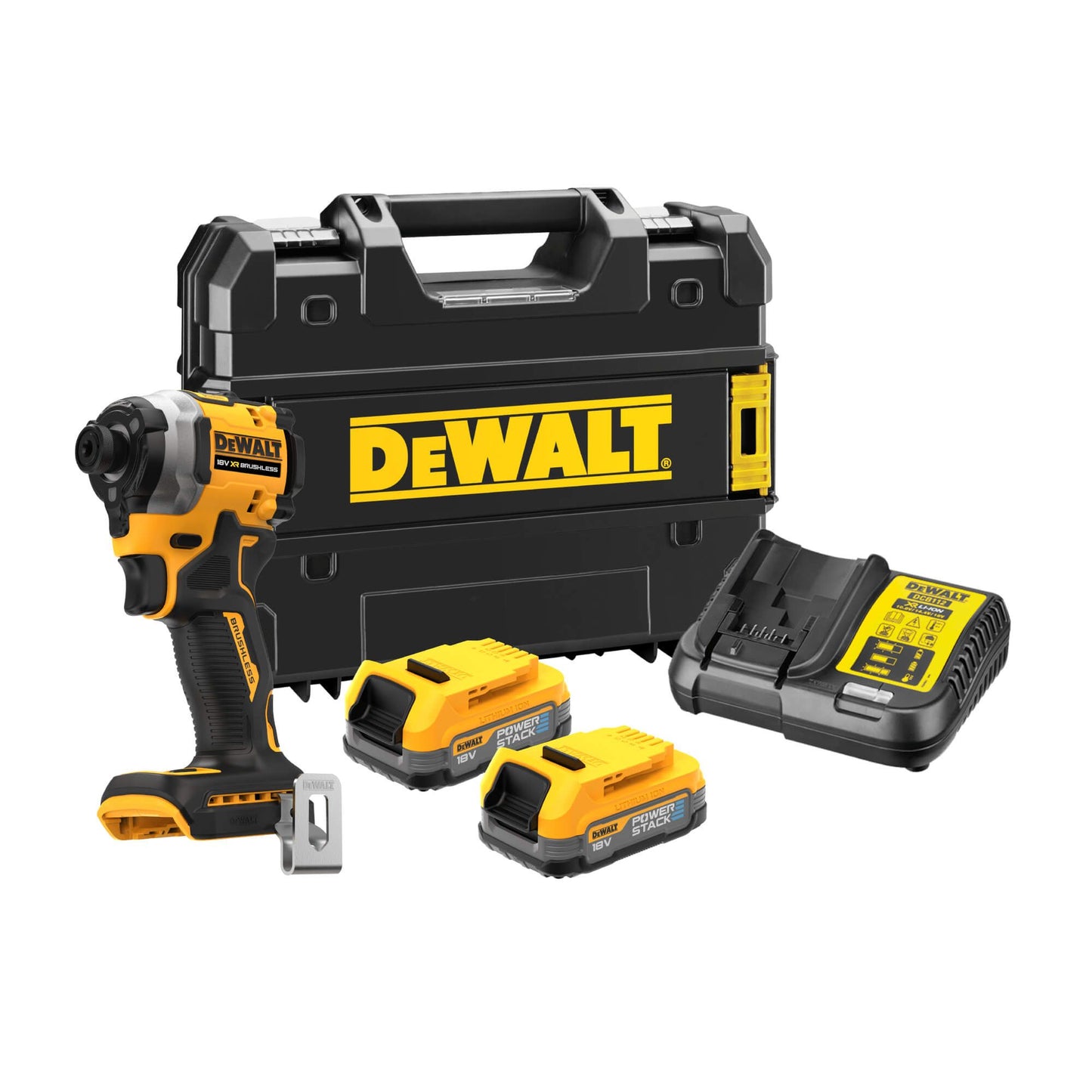 DEWDCFDeWalt DCF850E2T XR BL Impact Driver 18V 2 x POWERSTACK™ Li-ion