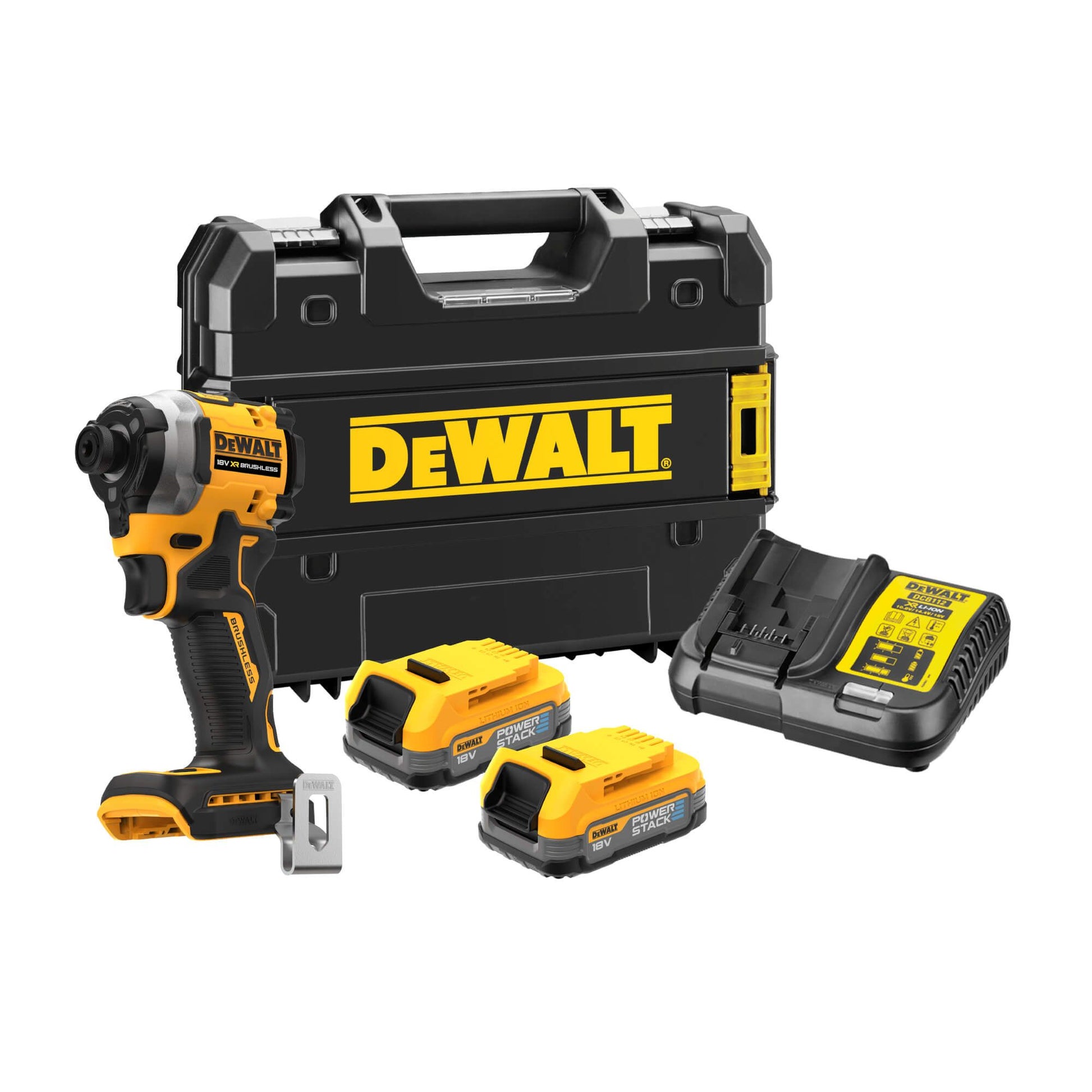 DEWDCFDeWalt DCF850E2T XR BL Impact Driver 18V 2 x POWERSTACK™ Li-ion