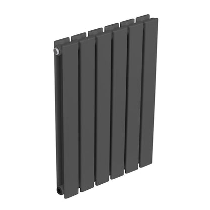 Baridi DH338 Horizontal Radiator Contemporary Double Flat Panel Design 420 x 600mm - Anthracite | Steel | Horizontal flat panel design delivers a BTU