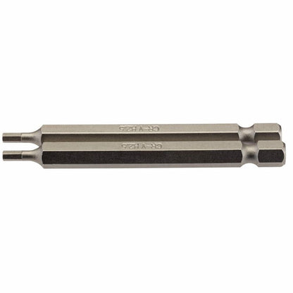 Draper 2PC 75MM 2.5MM HEX S/D.BIT 64319 1/4" hex. Hexagonal E Shank Insert Bits