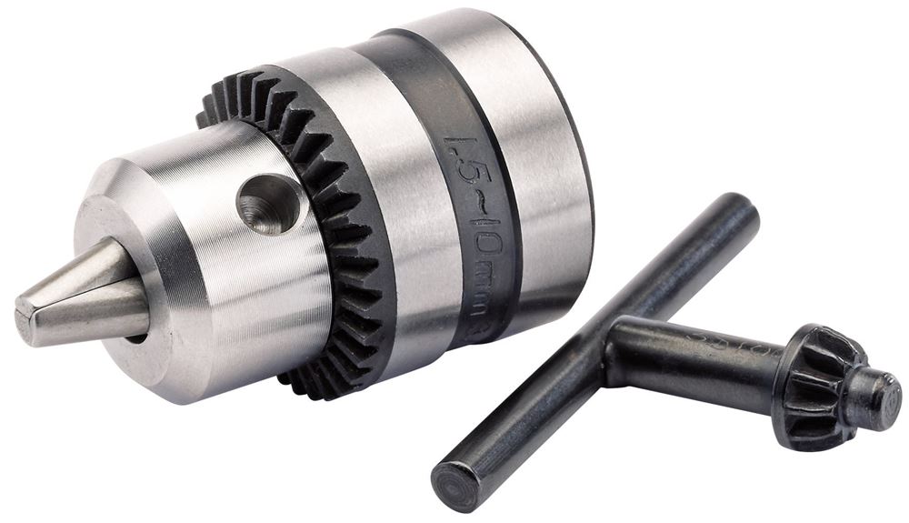 Draper 10MM GEARED CHUCK 3/8X 24 75290 Geared Drill Chucks for Mains, Cordless and Air Drills
