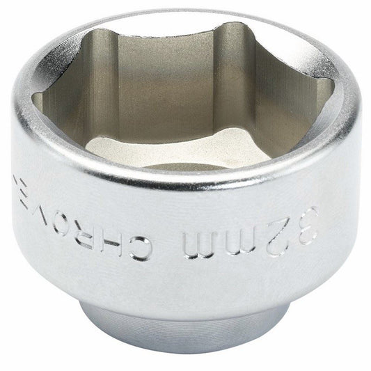 13430 Draper Expert Expert Oil Filter Cap Socket, 3/8 Sq. Dr., 32mm OFCW-32 Oil Filter Sockets Professional Trade DIY Workshop Garage Use