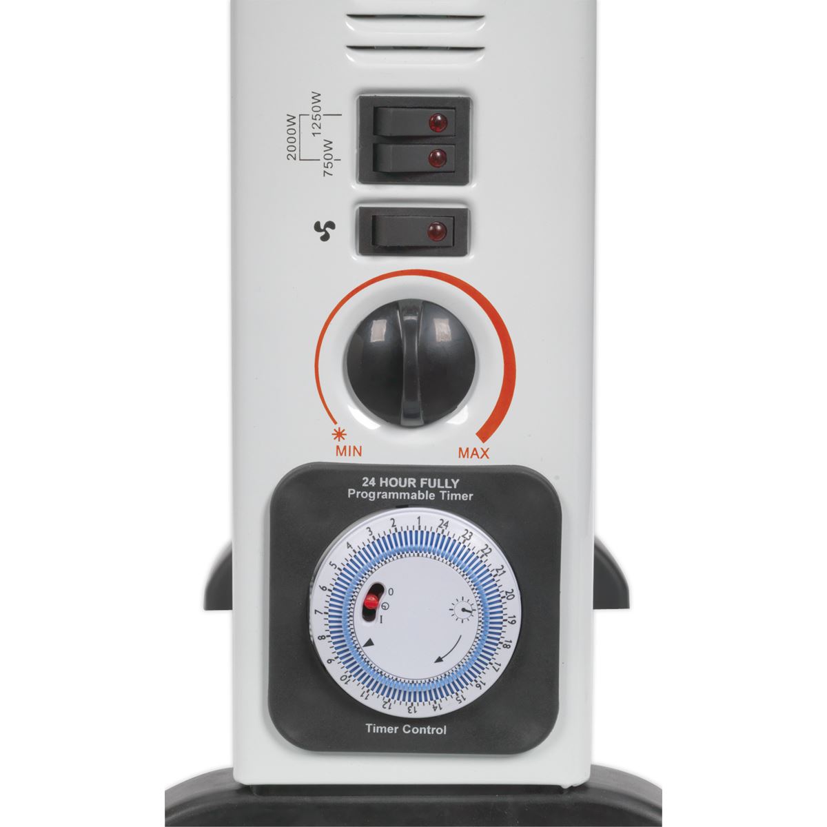 Sealey CD2005TT Convector Heater with Turbo, Timer & Thermostat 2000W/230V | 750/1250/2000W, Thermostat, Timer, Overheat Protection