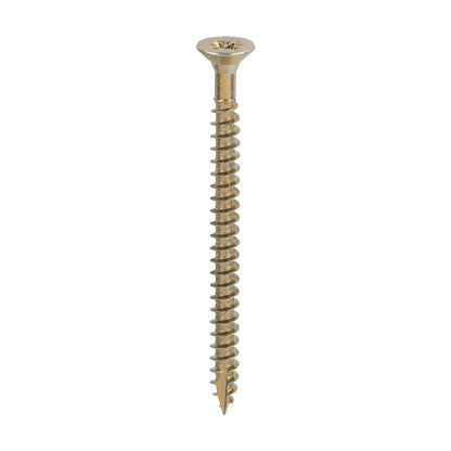 TIMCO Classic Screw PZ3 CSK ZYP 6.0 x 80 Gold Pack 200